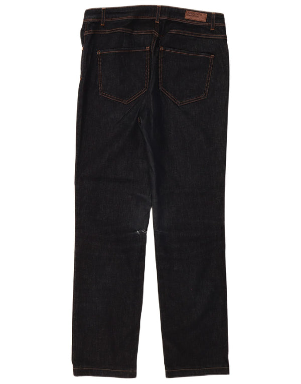 BENETTON Vaqueros Rectos Mujer W31 L30 Azul Marino Algodón