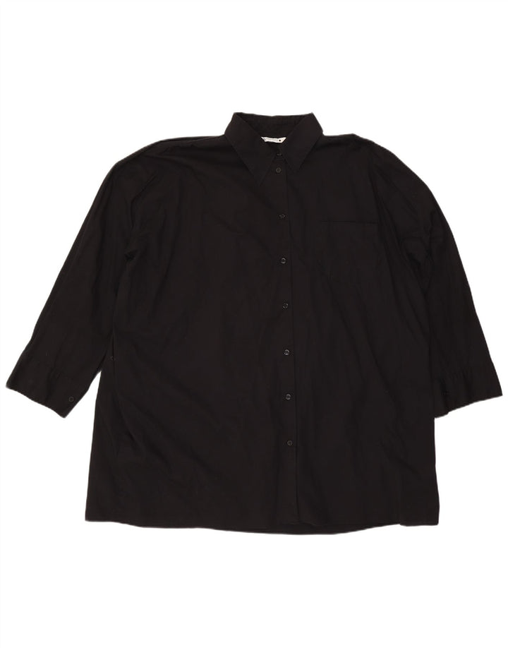 ZARA Mujer Camisa Oversize ES 40 XL Negro