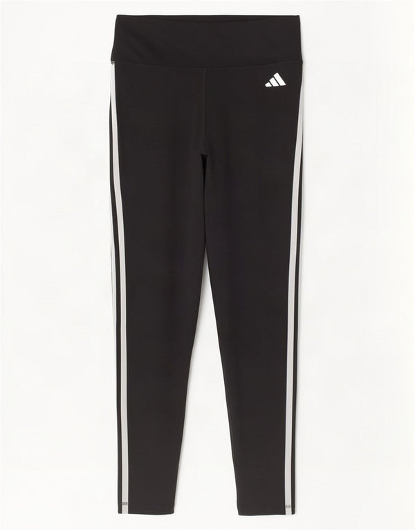 Adidas Leggings ajustados para mujer UK 12/14 Mediano Negro Poliéster