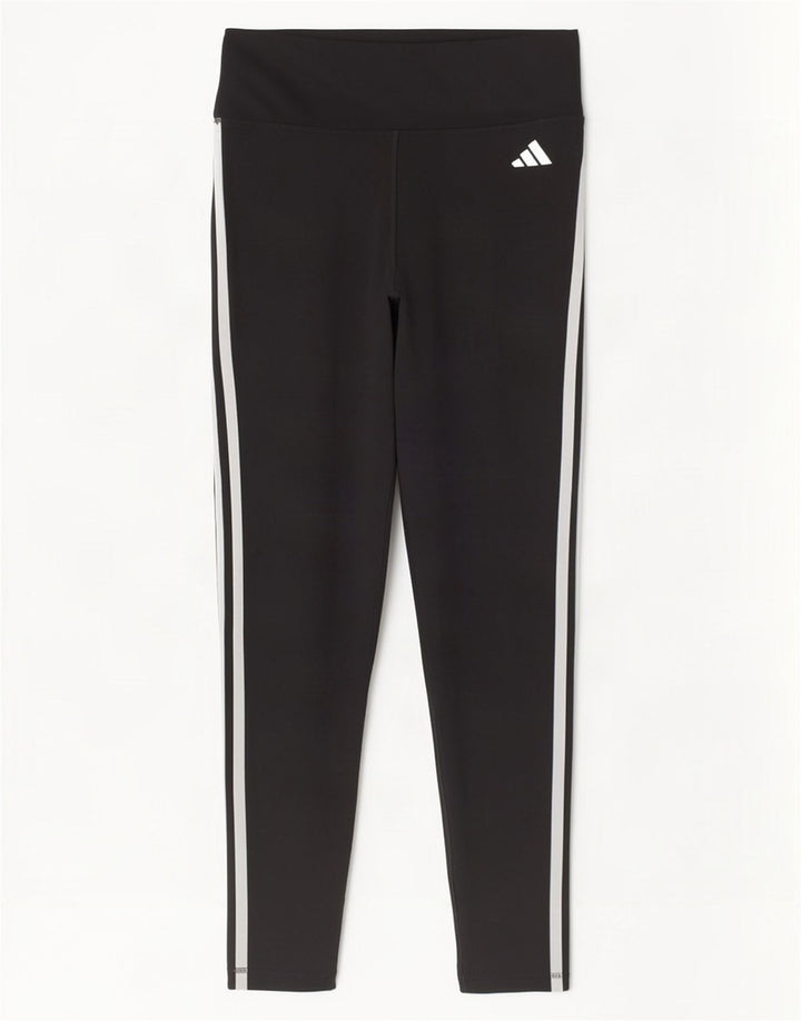 Adidas Leggings ajustados para mujer UK 12/14 Mediano Negro Poliéster