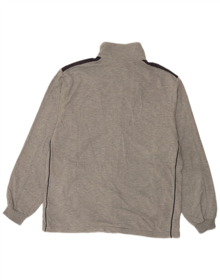 LOTTO Mens Tracksuit Top Jacket Medium Grey Colourblock