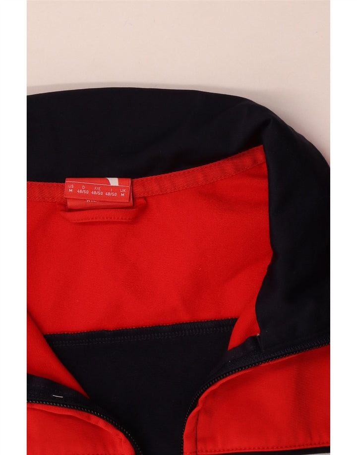 Puma Chaqueta superior de chándal para hombre Poliéster color block azul marino mediano
