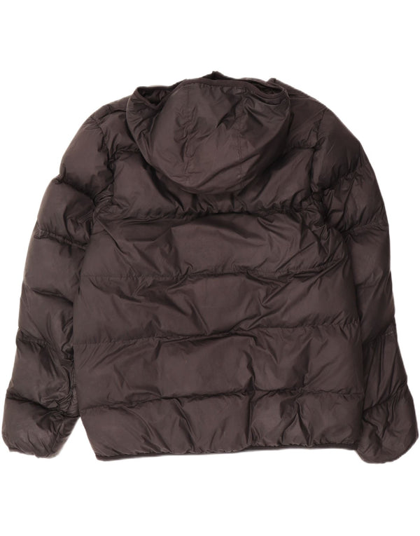 NIKE Chaqueta acolchada con capucha Storm-Fit para hombre UK 40 Grande Poliéster negro