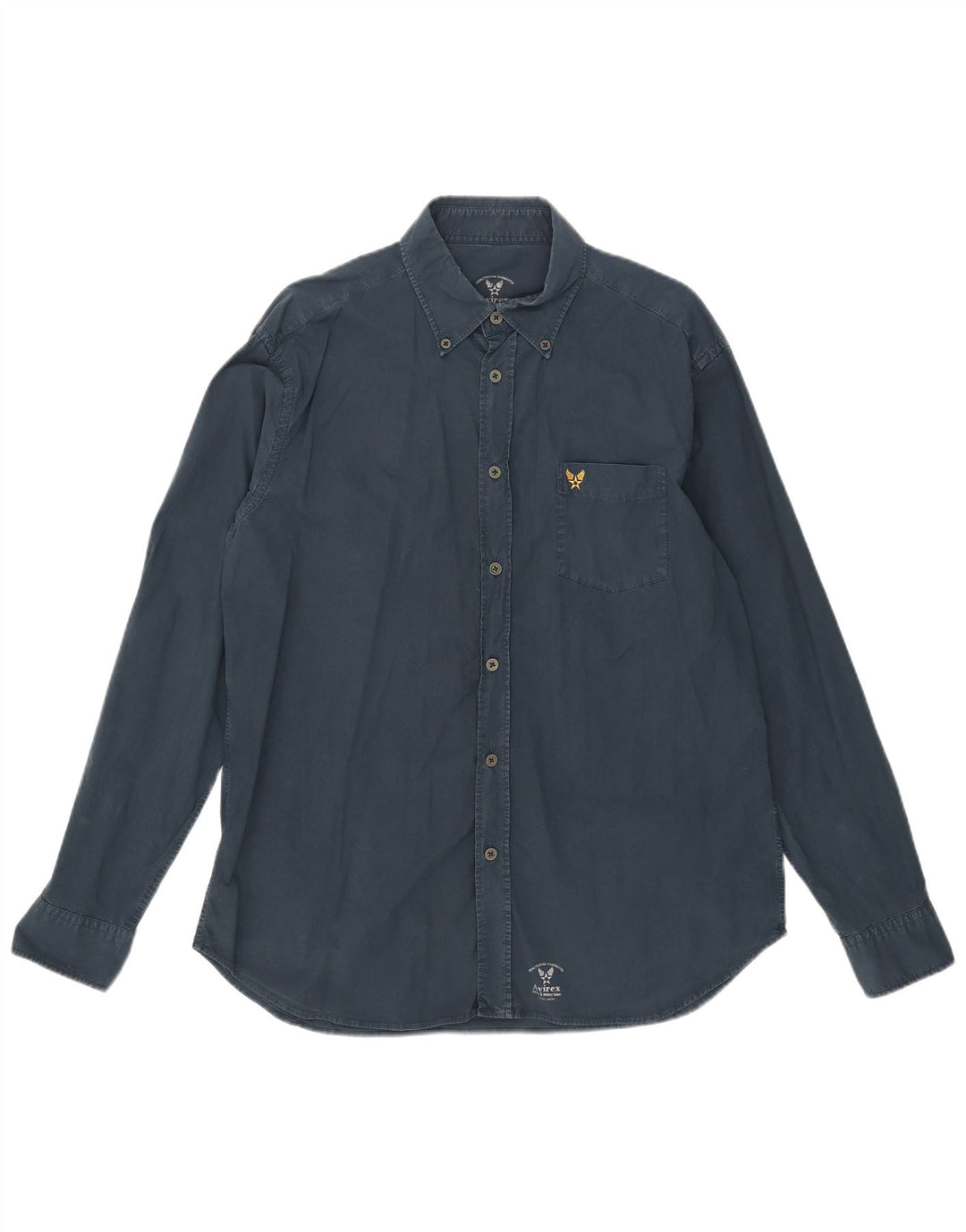Camisa Avirex Hombre XL Azul Marino Algodón