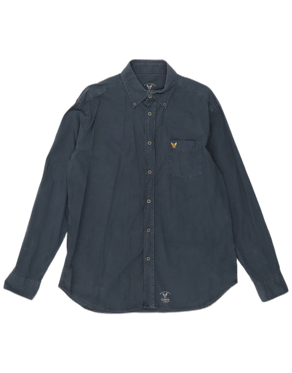 Camisa Avirex Hombre XL Azul Marino Algodón