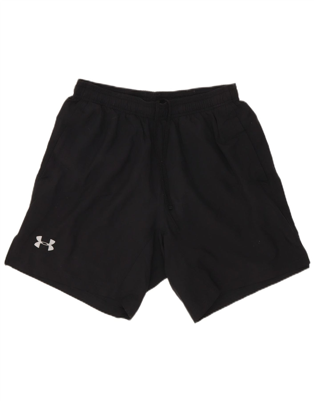 Under Armour Pantalones cortos deportivos para hombre Pequeño Poliéster negro