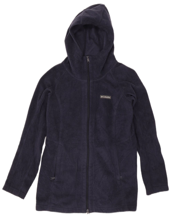 Columbia Chaqueta polar con capucha para mujer UK 44 Mediana Azul marino Poliéster