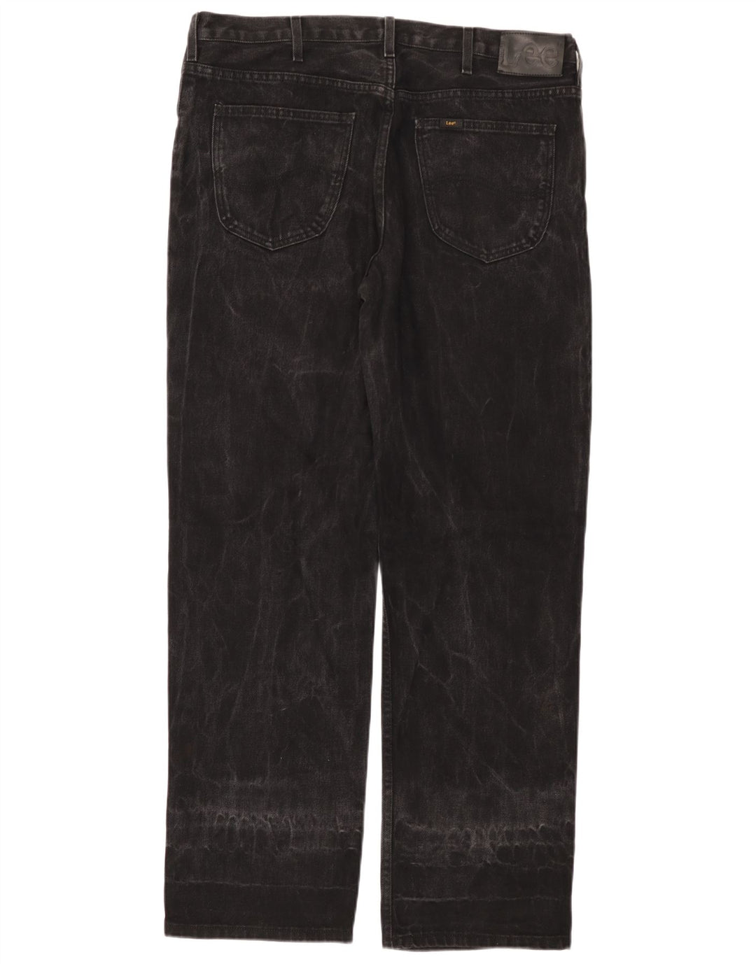 LEE Vaqueros rectos Brooklyn Comfort para hombre W38 L32 Algodón negro