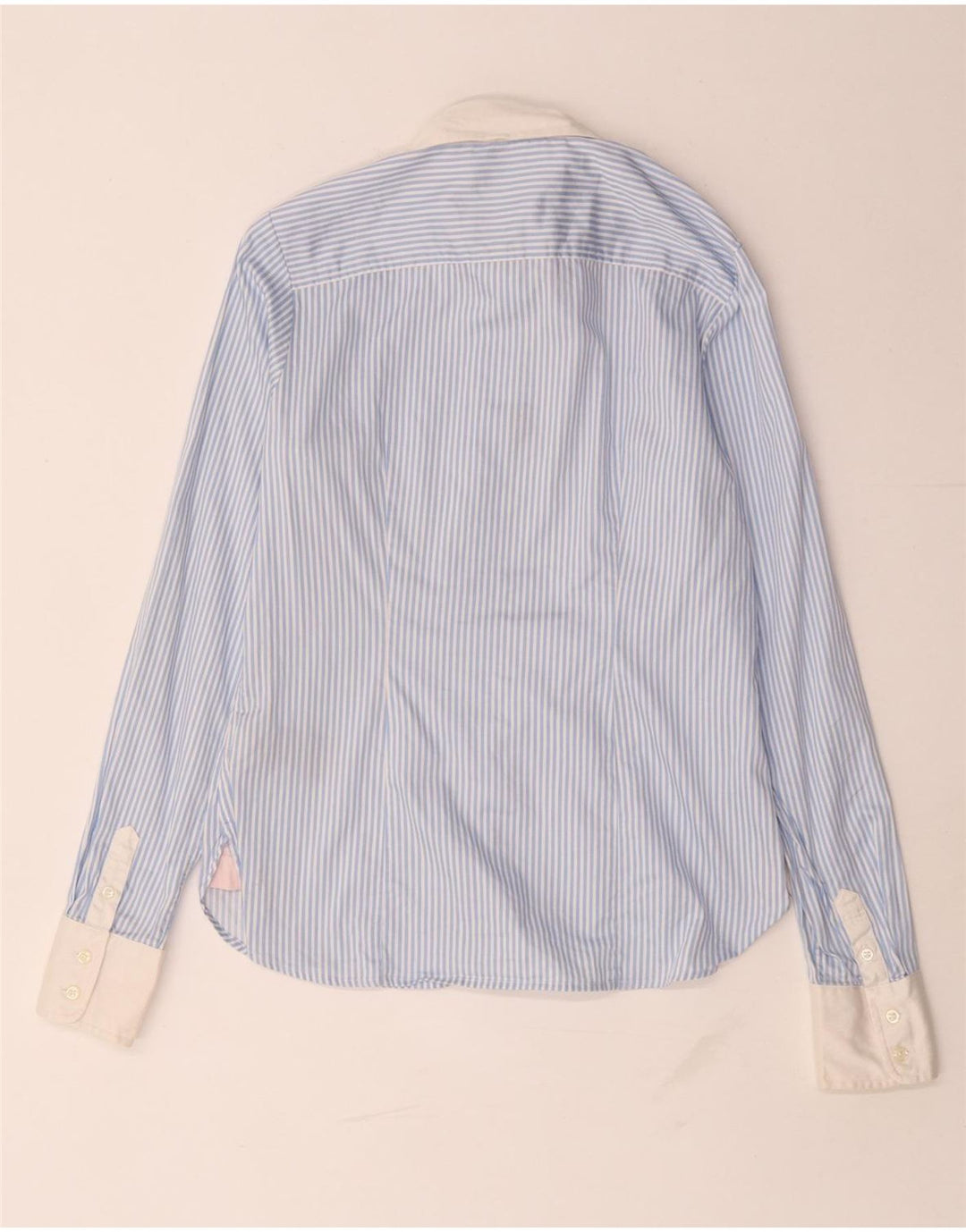 Tommy Hilfiger Camisa para mujer US 6 Algodón azul medio a rayas