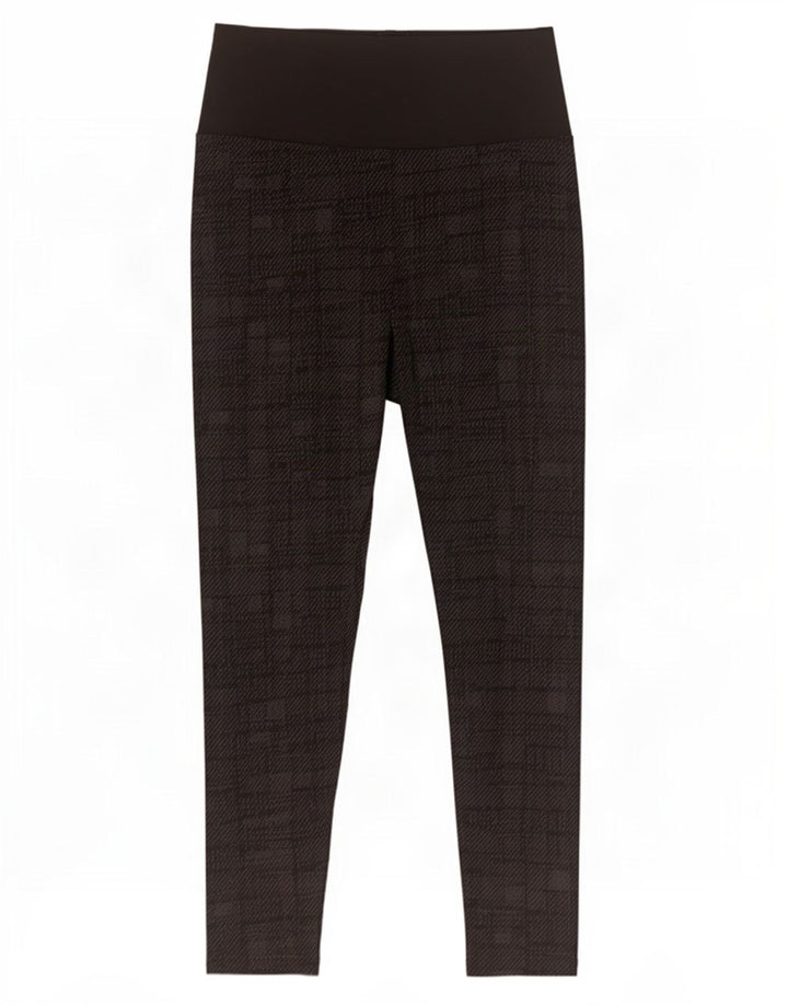 Marks & Spencer Leggings para mujer UK 10 Small Viscosa geométrica negra