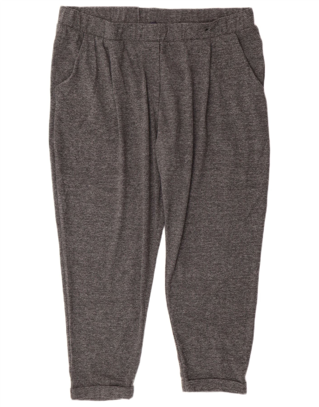 Marks & Spencer Pantalones de chándal para mujer UK 20 2XL Poliéster moteado gris