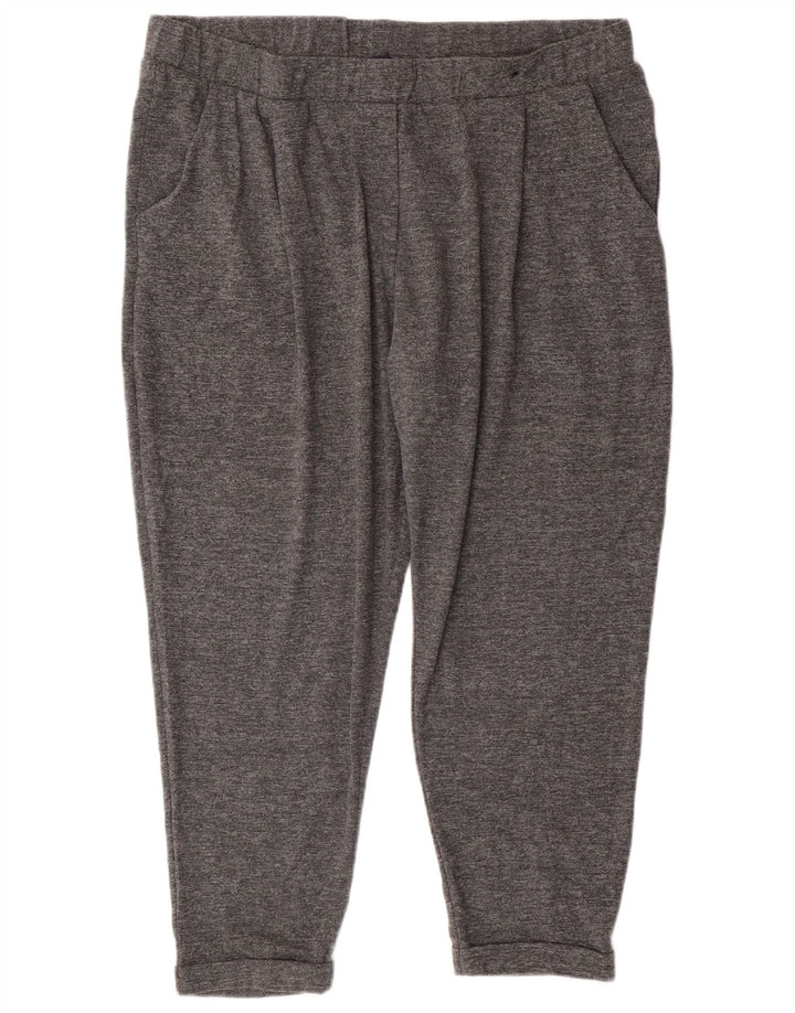 Marks & Spencer Pantalones de chándal para mujer UK 20 2XL Poliéster moteado gris