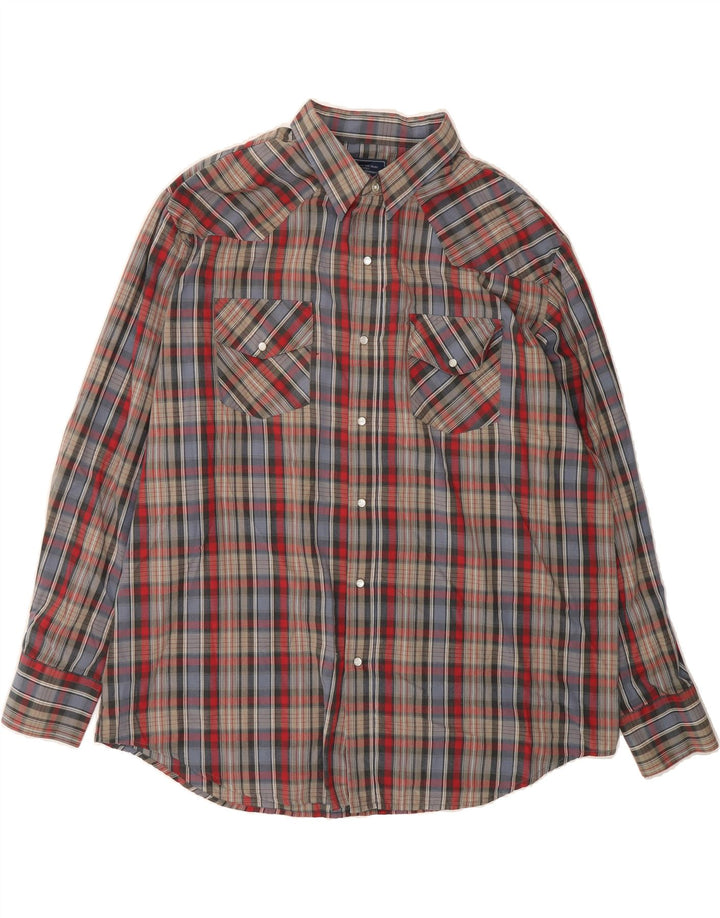 CHAMPION Mens Shirt XL Multicoloured Check Polyester Vintage Champion and Second-Hand Champion from Messina Hembry 