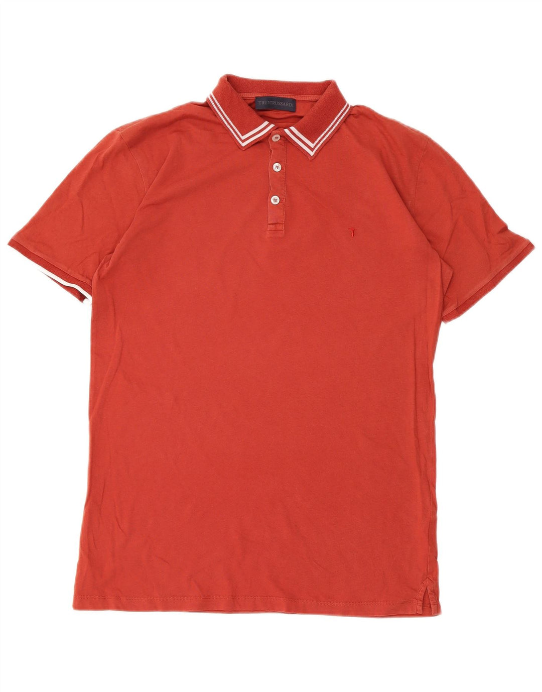 Polo Trussardi Hombre Algodón Rojo Medio