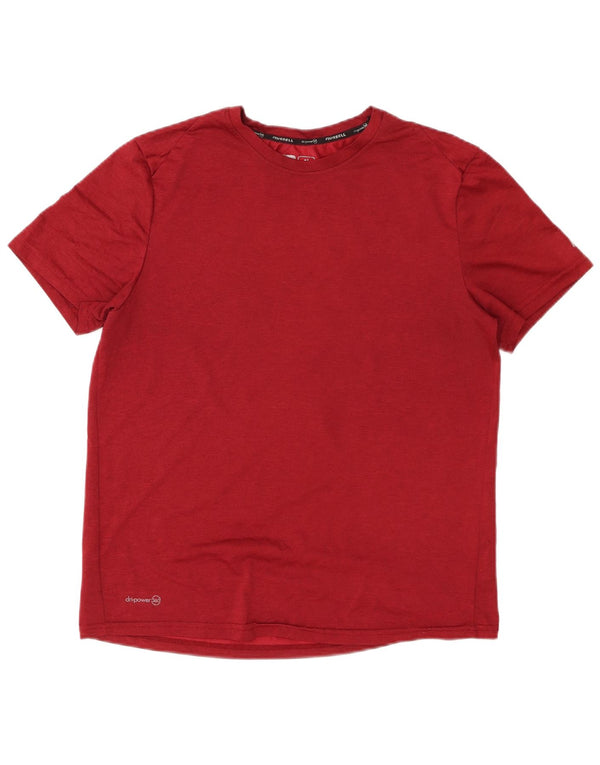 RUSSELL ATHLETIC Camiseta Dri-Power para hombre UK 38/40 Medio Rojo Poliéster