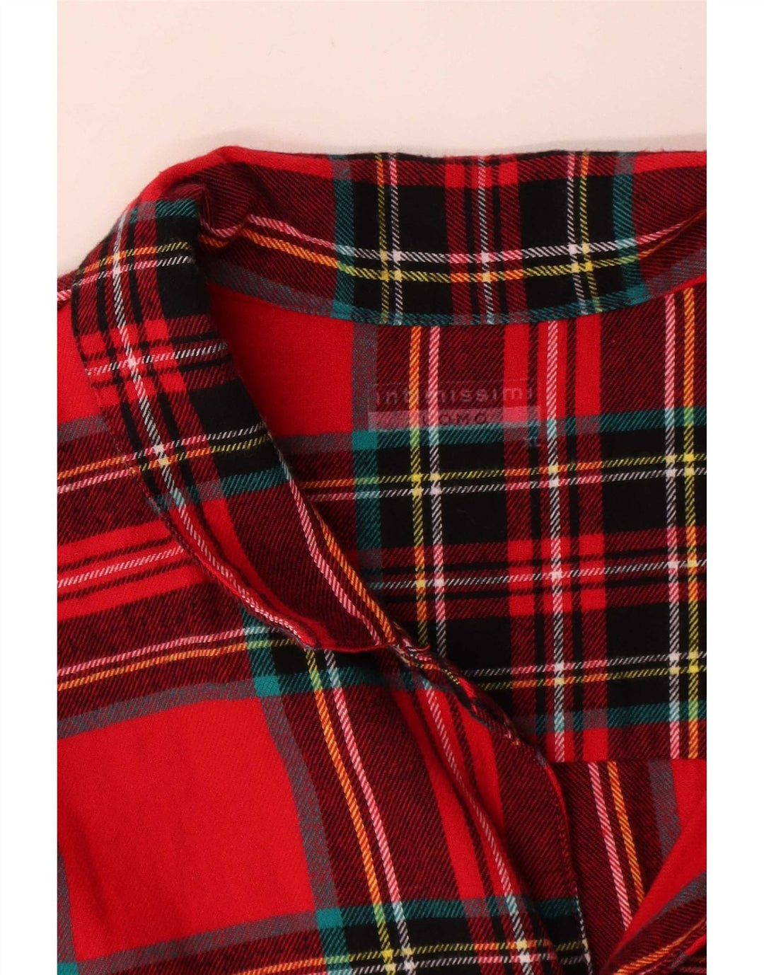 Camisa De Franela Intimissimi Hombre XL Cuadros Rojos