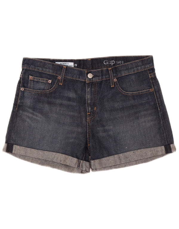 Gap Pantalones cortos vaqueros para mujer UK 12 Medium W32 Algodón azul