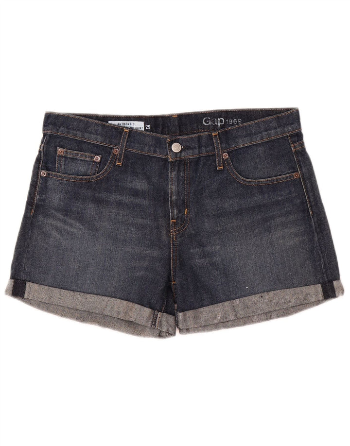 Gap Pantalones cortos vaqueros para mujer UK 12 Medium W32 Algodón azul