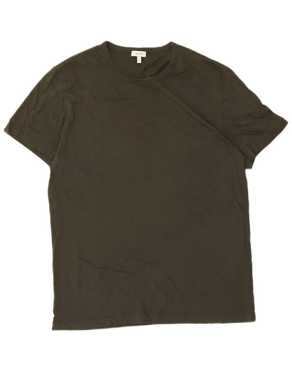 Camiseta Reiss Hombre Top Medium Khaki Algodón