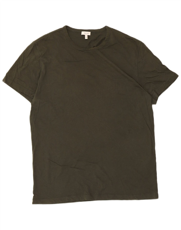 Camiseta Reiss Hombre Top Medium Khaki Algodón