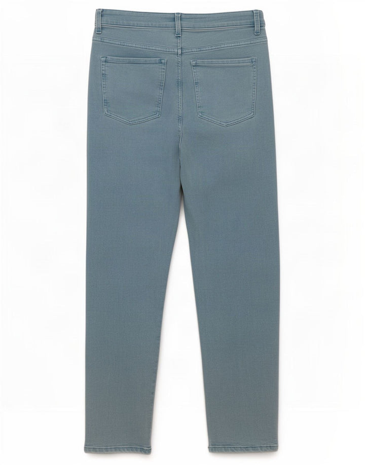 Marks & Spencer Vaqueros Rectos para Mujer UK 12 Medium W30 L27 Turquesa