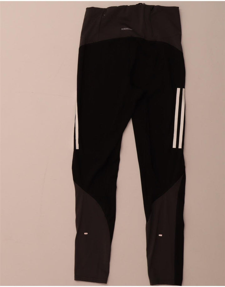 ADIDAS Leggings Aeroready para mujer Reino Unido 8/10 Small Black Colourblock