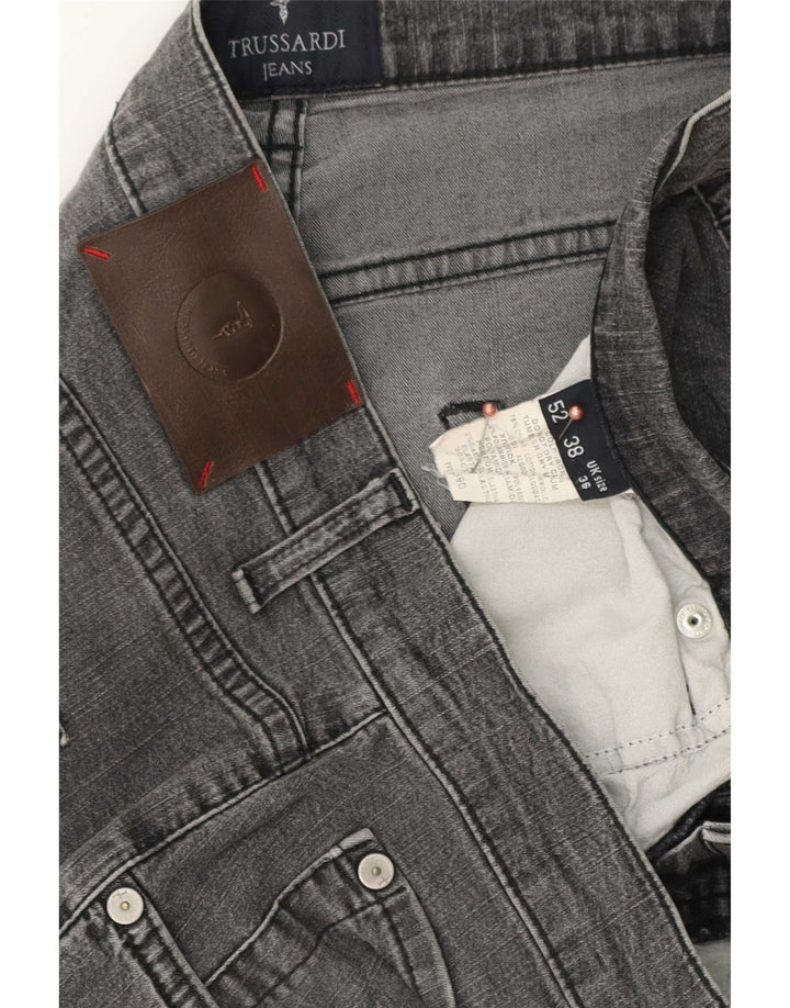 Vaqueros Trussardi Hombre Rectos W36 L34 Gris Algodón