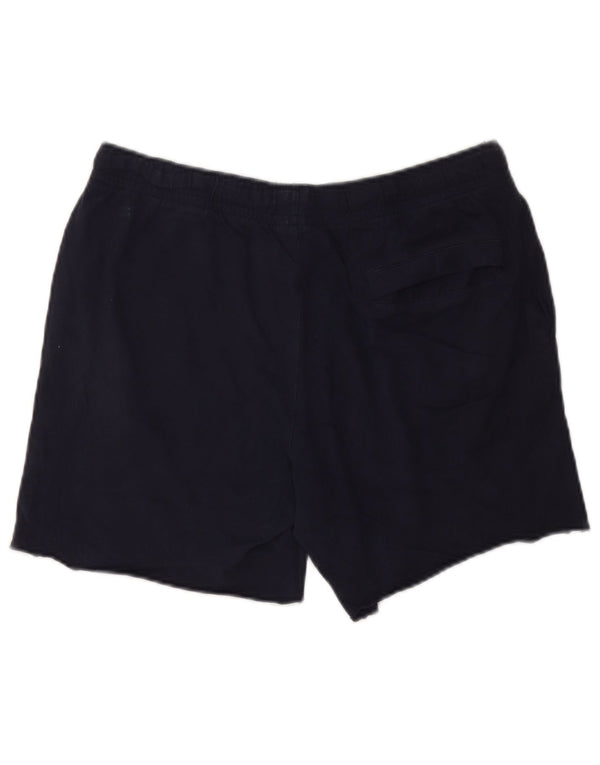Nike - Pantalones cortos deportivos para hombre, talla grande, algodón azul marino