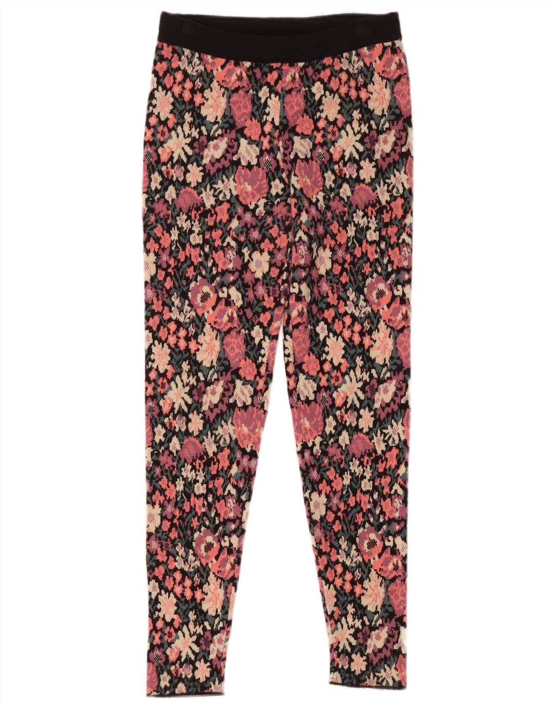 Zara Leggings para mujer Reino Unido 8 Pequeño Poliéster floral multicolor