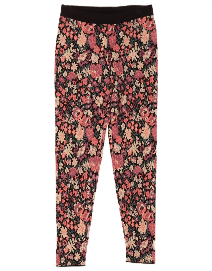 Zara Leggings para mujer Reino Unido 8 Pequeño Poliéster floral multicolor