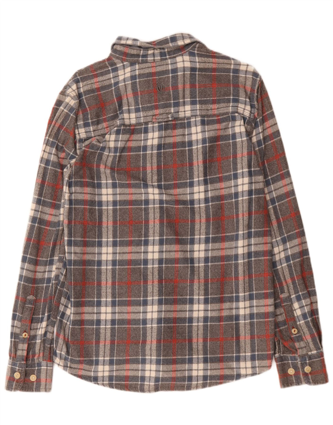 Camisa de franela para hombre de Fat Face Algodón a cuadros gris pequeño