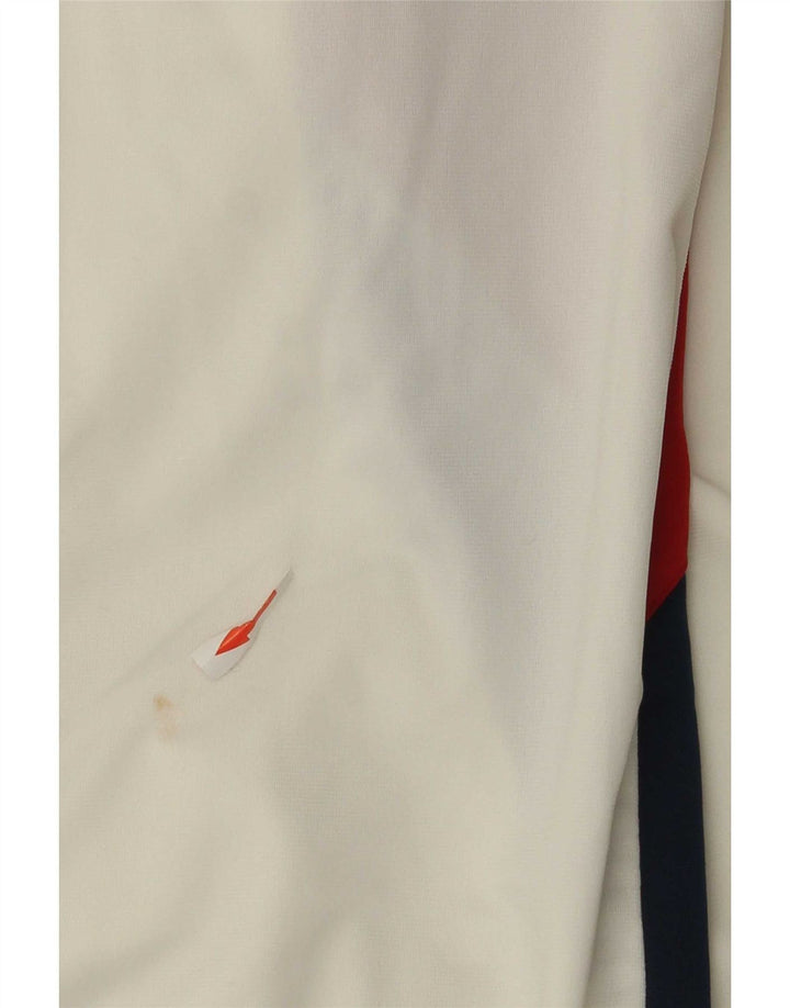 Asics Hombre Chándal Top Jacket XL Blanco Colorblock Poliéster