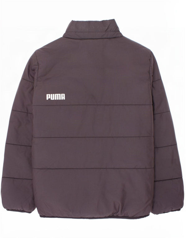 Puma Chaqueta acolchada con gráfico para niño 9-10 años Negro Poliéster