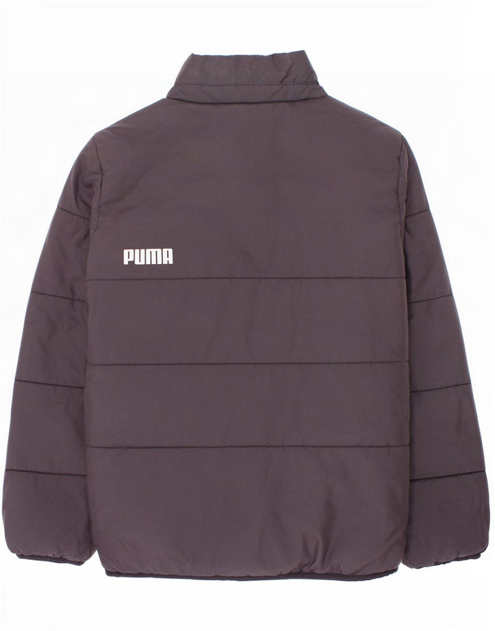 Puma Chaqueta acolchada con gráfico para niño 9-10 años Negro Poliéster