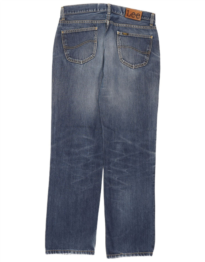Lee Vaqueros Rectos Regulares Para Hombre W36 L34 Algodón Azul