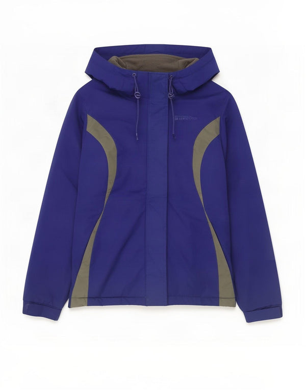 Chaqueta de esquí con capucha para mujer Mountain Warehouse UK 8 Small Azul Colorblock