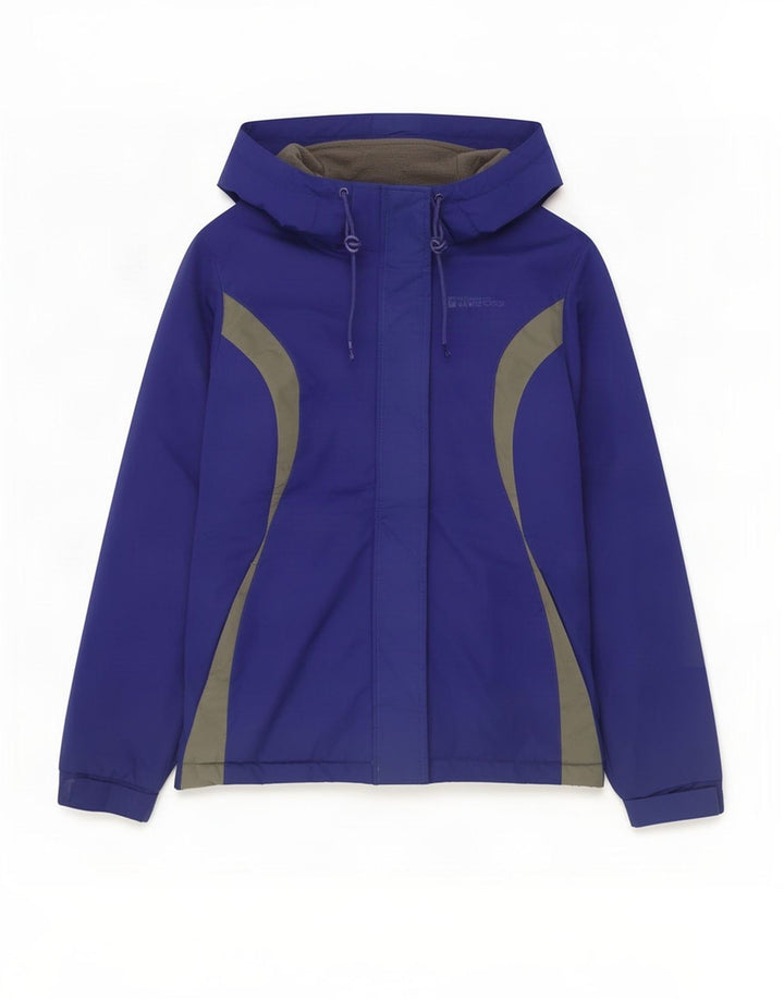 Chaqueta de esquí con capucha para mujer Mountain Warehouse UK 8 Small Azul Colorblock