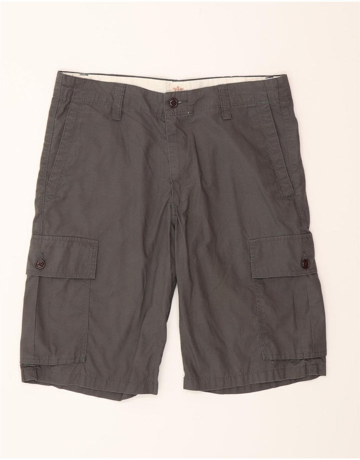 Dockers Shorts Cargo Hombre W32 Algodón Gris Medio