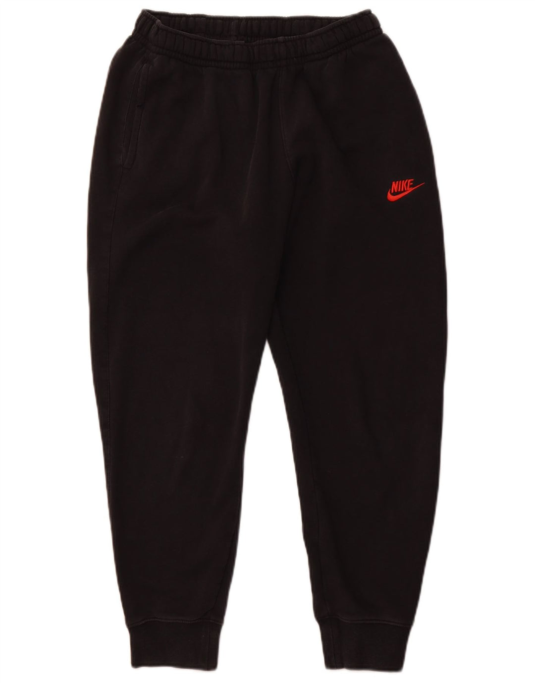 NIKE Hombre Pantalones de Chándal Joggers Small Negro Algodón