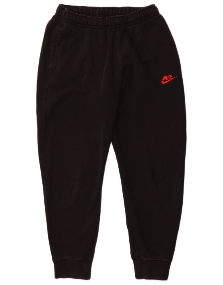 NIKE Hombre Pantalones de Chándal Joggers Small Negro Algodón