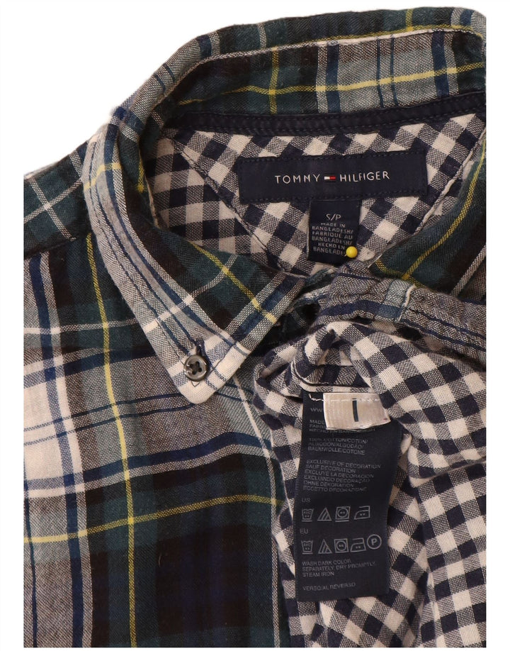 Tommy Hilfiger Camisa De Franela Small De Algodón A Cuadros Multicolor Hombre