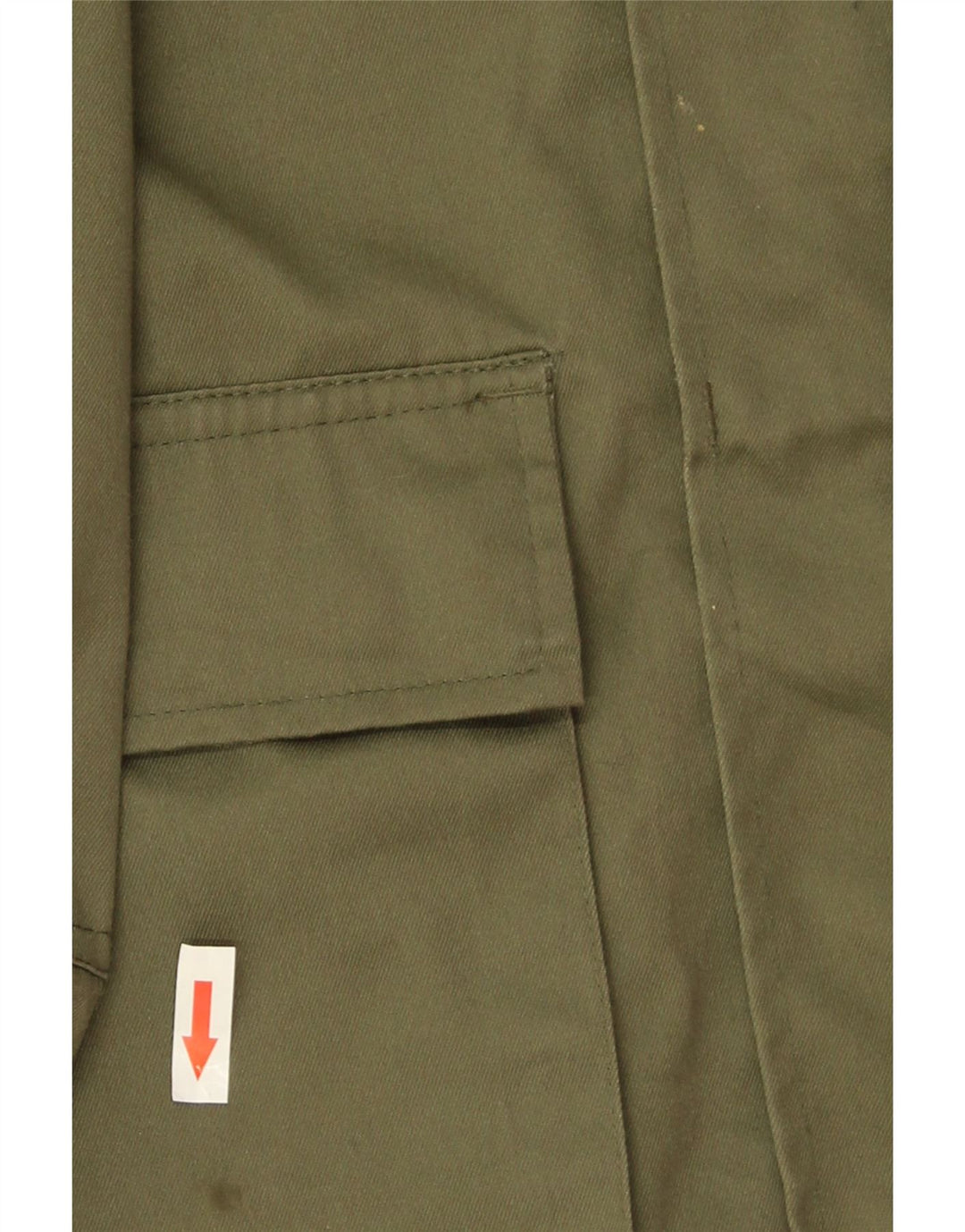 Vintage hombres chaqueta utilitaria Reino Unido 40 poliéster caqui grande