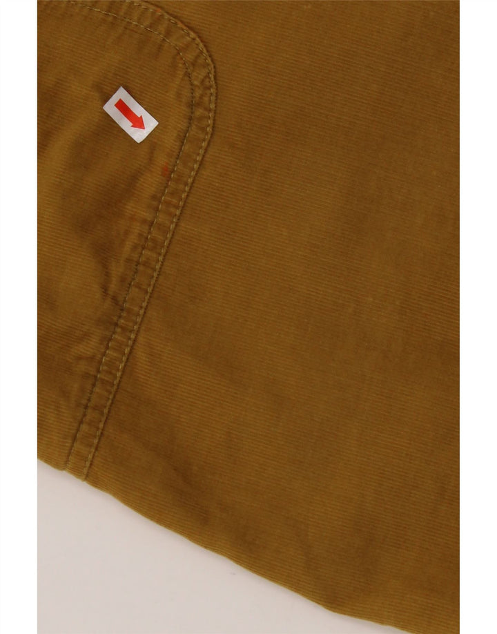 WHITE STUFF Minifalda de pana para mujer UK 12 Medium W32 Algodón amarillo