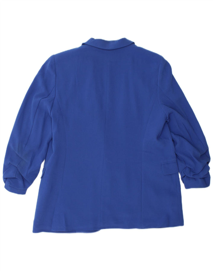 Marks & Spencer Chaqueta Blazer de Ajuste Relajado para Mujer UK 42 Azul Medio