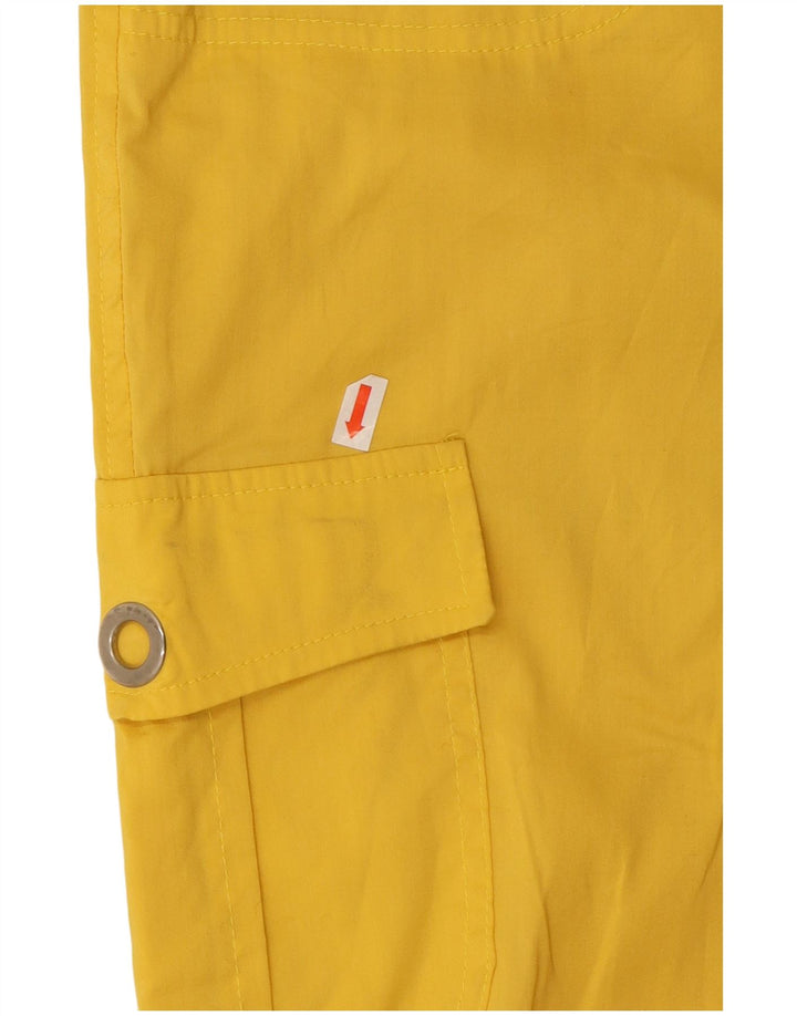 Pantalones Capri Cargo Roccobarocco Mujer W30 L22 Amarillo
