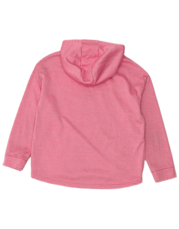 Adidas - Sudadera con capucha para mujer, talla XL, poliéster rosa