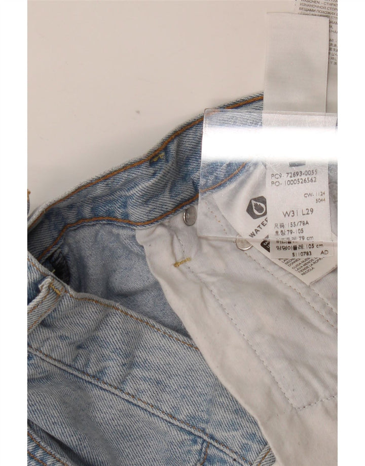 LEVI'S Vaqueros Rectos Ribcage Mujer W31 L29 Algodón Azul