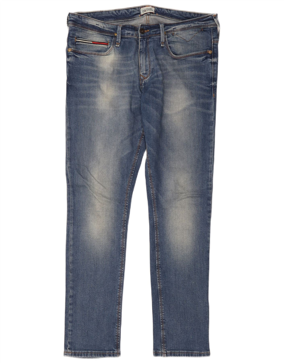 Tommy Hilfiger Vaqueros ajustados para hombre W34 L32 Algodón azul