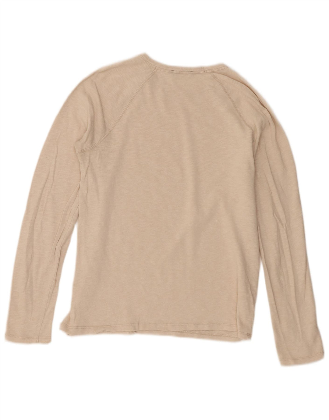 Zara Hombre Top Manga Larga Small Algodón Beige