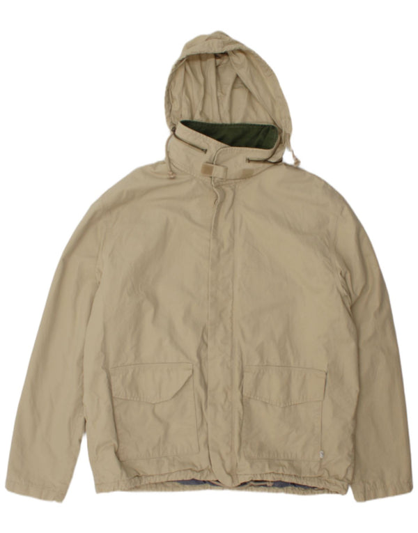 Levi's Chaqueta cortavientos con capucha para hombre UK 44 2XL Algodón beige